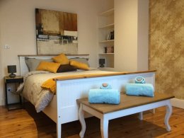 The upstairs bedroom