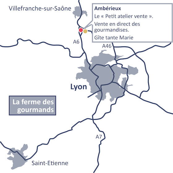 Localisation de La ferme des gourmands